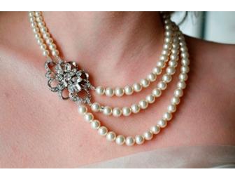 Swarovski Pearl Necklace and Matching Bracelet