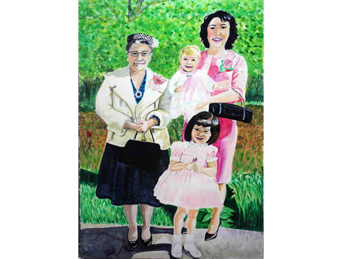 8'x10' Custom Watercolor Portrait of Your Family!