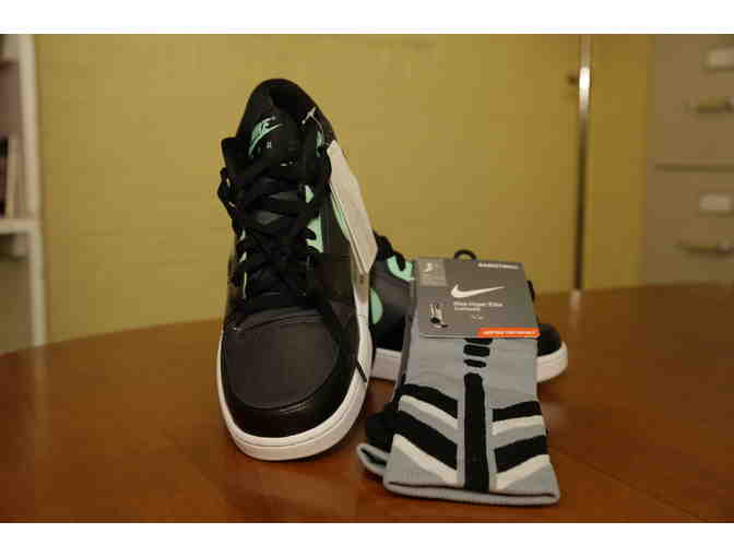 Pair of Nike Air Stepbacks and Socks