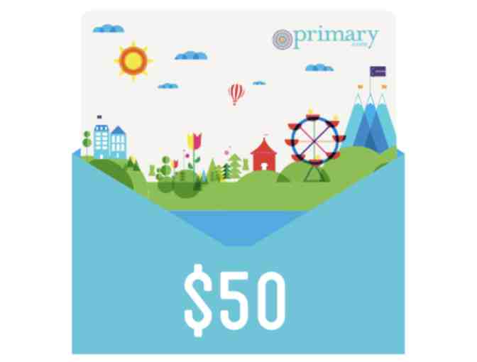 Primary.com $50 Gift Card for Children's Clothing
