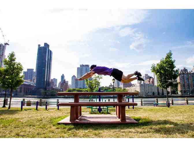 Parkour NYC: One ADULT 1-on-1 Intro Class with Bryce Clarke