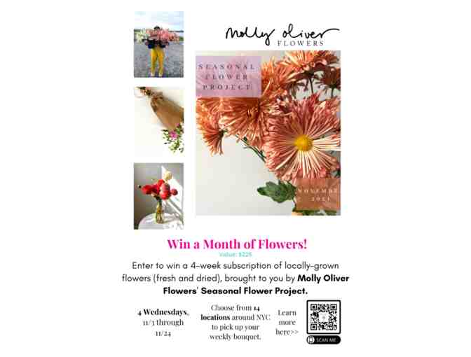 Win a Month of Molly Oliver Flowers!