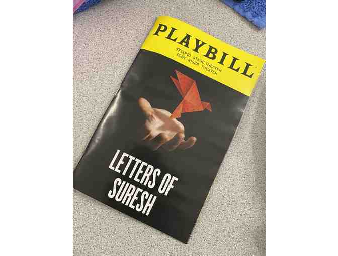 Two Tickets to Letters of Suresh at Tony Kiser Theatre