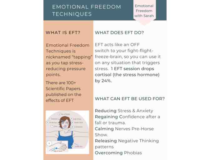 75min EFT Session via Zoom with certified EFT Practitioner and Mindset Coach Sarah Lilley