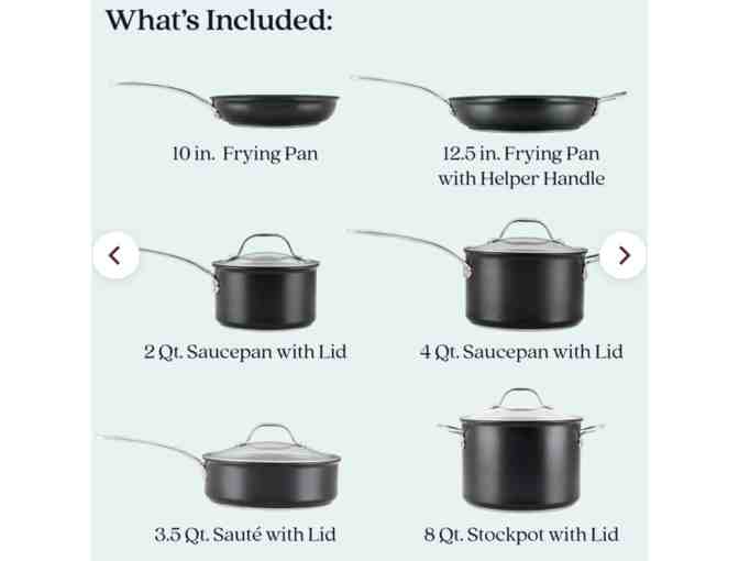 Analon 10-Piece Hybrid Nonstick Cookware Set