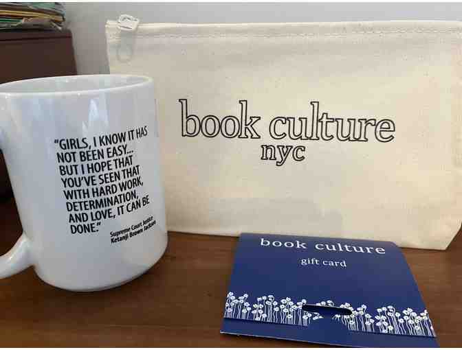 $25 Book Culture Gift Card, Zip Canvas Tote, Justice Ketanji Brown Jackson Mug