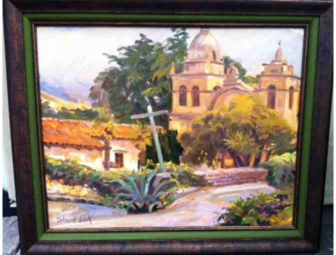 Oil Painting of Carmel Mission by Erhard Lux