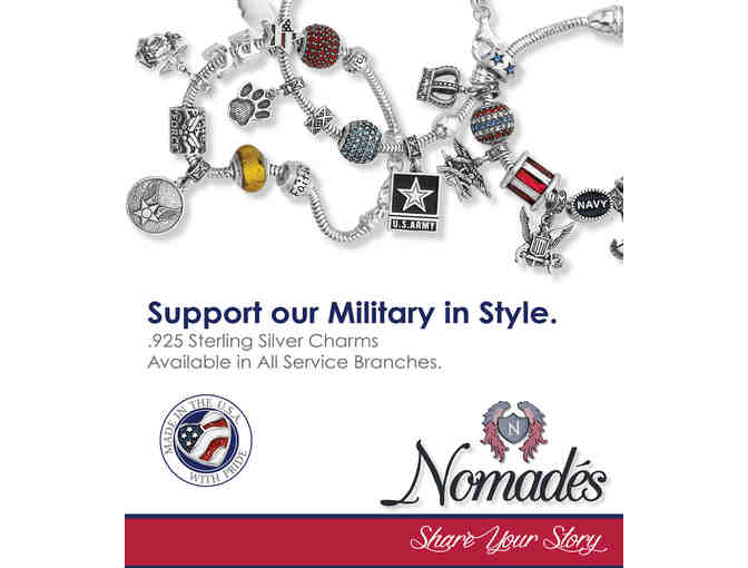 Sterling Silver Nomades  bracelet and charms