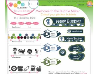 Name Bubbles - Camp Label Value Pack - Personalized