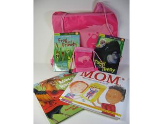 Pretty Pink Backpack & 4 Children's Books
