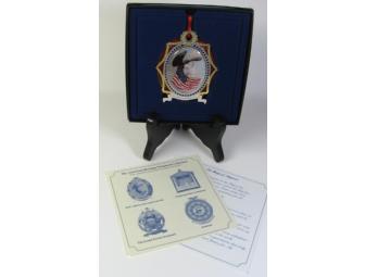 American Heritage Patriotic Ornament & $25 Gift Certificate - VM Signature