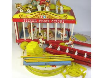 Vintage Fisher Price Circus Wagon Set