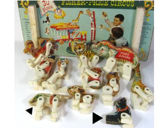 Vintage Fisher Price Circus Wagon Set