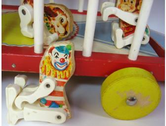 Vintage Fisher Price Circus Wagon Set