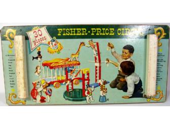 Vintage Fisher Price Circus Wagon Set