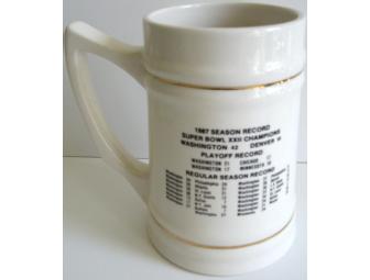 1987 Redskins Super Bowl XXII Champions Stein