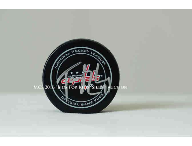 #4 Taylor Chorney Autographed Washington Capitals Official Game Puck