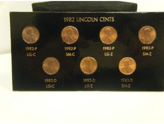 1982 Circulated Lincoln Penny Set