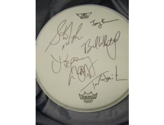 Authentic Aerosmith Autographed Drumhead