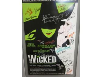 Autographed Wicked Poster - Signed by cast