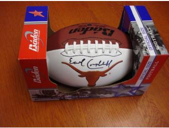 Earl Campbell Autographed Texas Longhorn Football
