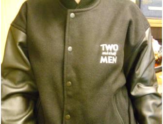 'Two and a Half Men' Black Leather Jacket
