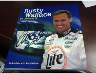 NASCAR GREAT Autographed 'The Decision to Win' by Rusty Wallace