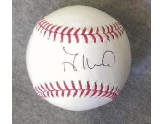 Autographed Baseball signed by Astros Player Jose Altuve