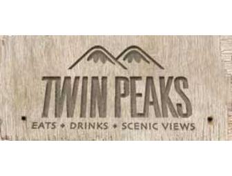 $100 Twin Peaks Gift Card (Any Location)..Plus Twin Hat & Mousepad!