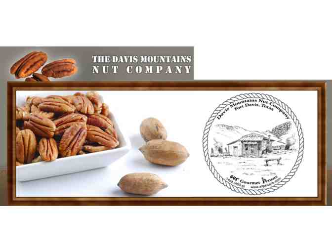 28 oz. 7 flavor tin of Gourmet Pecans from Davis Mountains Nut Company