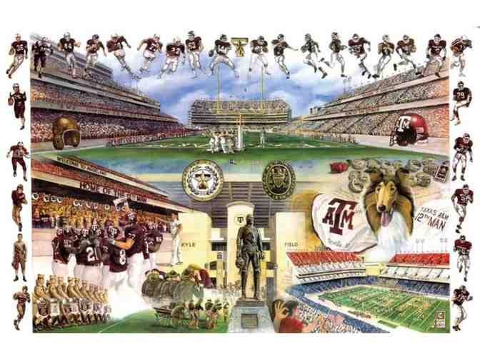 Texas Aggie Football Print, 34'x22'