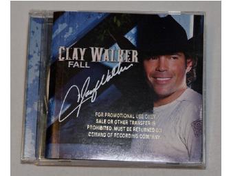 Clay Walker Autographed 'Fall' cd and Framed Photograph!
