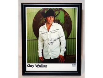 Clay Walker Autographed 'Fall' cd and Framed Photograph!