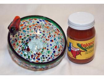 Tex Mex Gift Box and Hand Blown Salsa Bowls