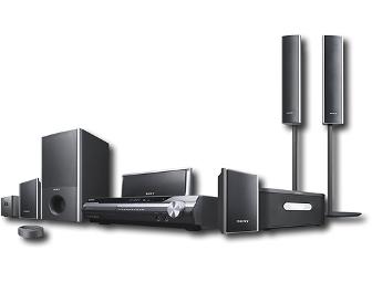 Sony - BRAVIA 1000W 5.1-Ch. Home Theater System w/ 5-Disc Upconvert DVD Player
