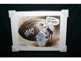 Framed Cartoon signed by Nick Anderson