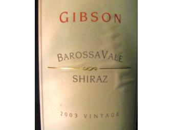 Bottle of Gibson BarossaVale Shiraz 2003