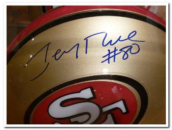 Autographed Jerry Rice Helmet