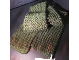 Handknit Scarf (solid green)