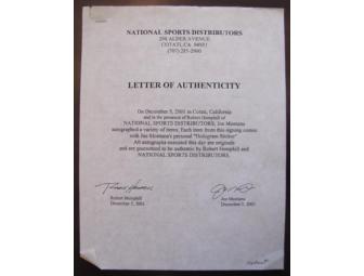 Joe Montana Autographed Helmet