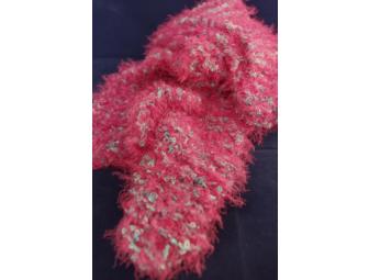 Red Multicolored Handmade Scarf