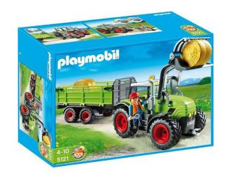Playmobil New Farm with Silo, Farm House with Shop and Hay Baler with Trailer
