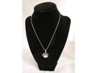 Just Added - 2nd Swarovski Crystal Paw Print Pendant Necklace