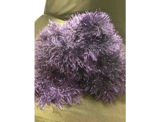 Purple Handmade Scarf - Large