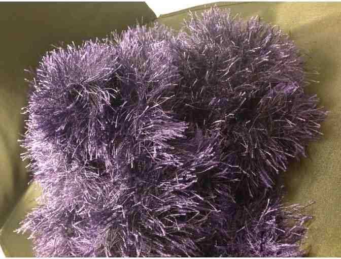 Purple Handmade Scarf - Large