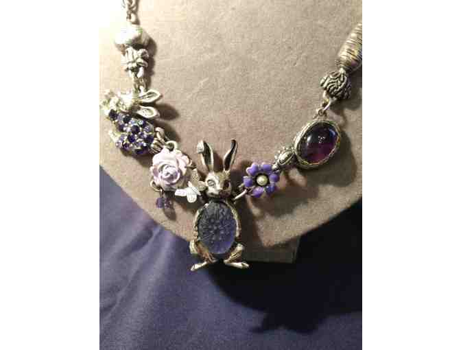 Purple Ring and Necklace Set