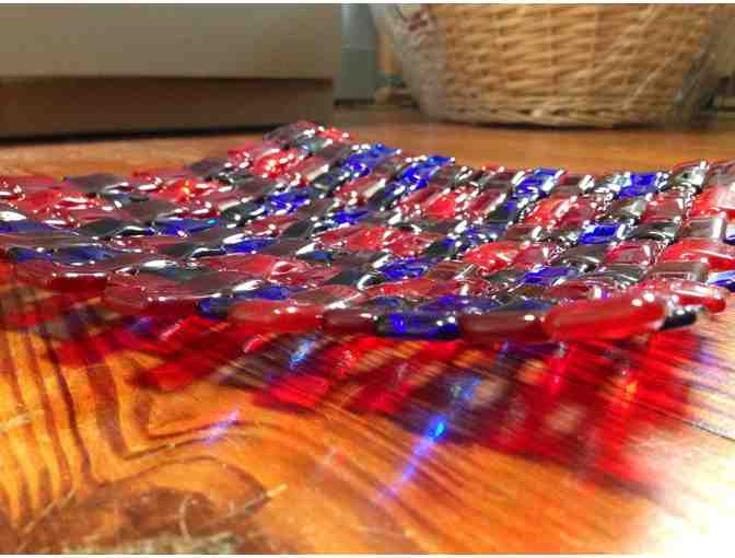 Weaved Fused Glass Dish