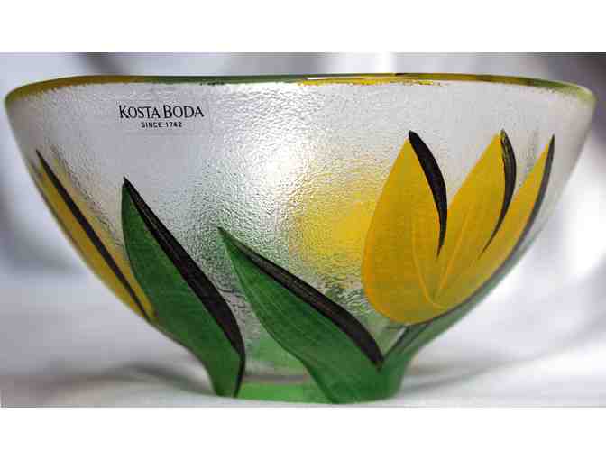 Hand-Painted Kosta Boda Dish