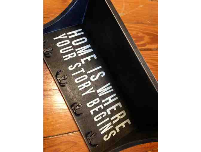 'Home is Where Your Story Begins' Shelf from MUD and METAL