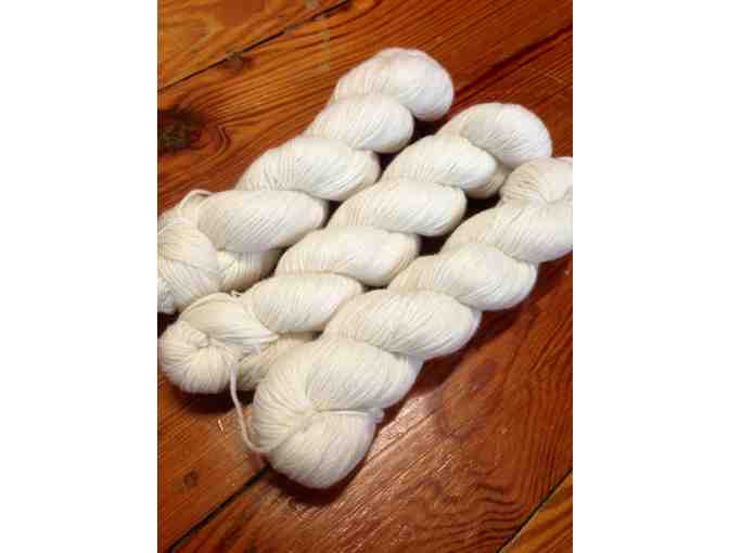 Cashmere Shawl Knitting Kit - cream